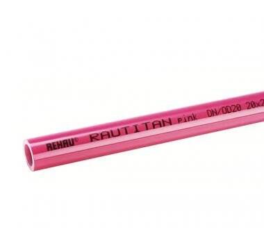 Труба полиэтиленовая Rehau Rautitan Pink 20x2,8 мм. Для отопления. (120м). Цена за 1 метр.
