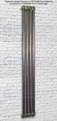 Радиатор стальной трубчатый Purmo Delta Laserline 3180 / 4 секции, боковое подключение (AB), цвет Technoline
